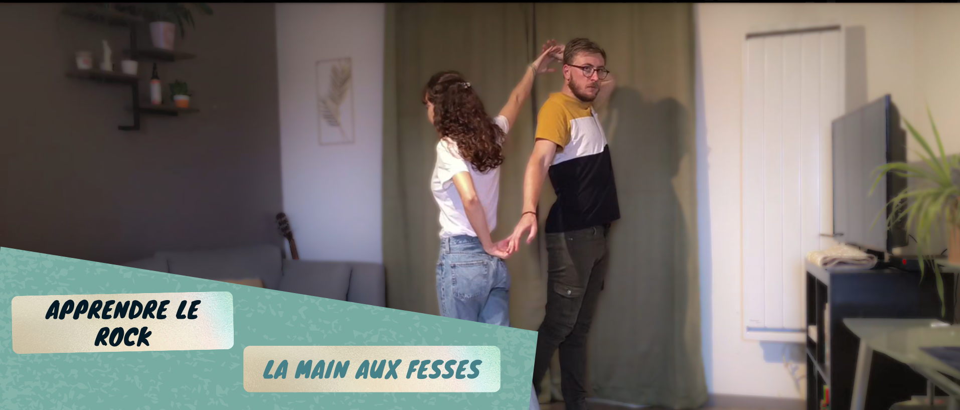 Mains aux fesses passe rock danse couple